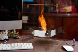 Биокамин MINI 3 PREMIUM WHITE (Silver Smith)