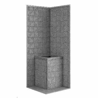 Стена из слэба талькомагнезита Talc Stone wall 67 с гравировкой