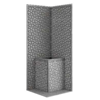 Стена из слэба талькомагнезита Talc Stone wall 66 с гравировкой