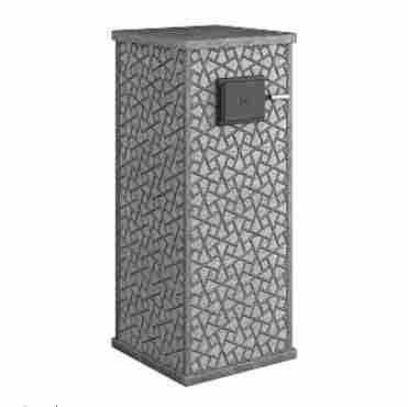 Стена из слэба талькомагнезита Talc Stone wall 66 с гравировкой