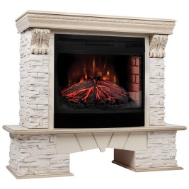 Электрокамин RealFlame Rockland Lux WT c Firefield 25 S IR