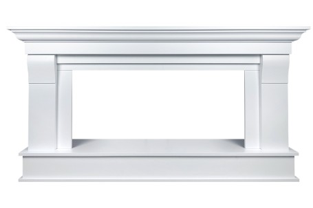 Каминокомплект Monaco 42 (Разборный) -  Бьянко белый с очагом Vision 42 LED