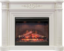 Каминокомплект Manor - Белый дуб с очагом Symphony 26'' DF2608-INT
