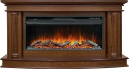 Каминокомплект Rome - Каштан с очагом Vision 42 LOG LED