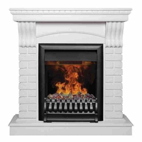 Электрокамин RealFlame Jazz WT белый с очагом 3D Oregan