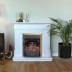 Электрокамин RealFlame Andrea WT фактурный белый с очагом Majestic Lux Brass