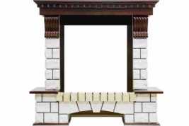 Dimplex Портал Pierre Luxe - Темный дуб / Белый (Высота 1020мм)