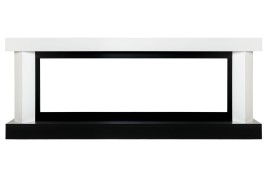 Каминокомплект Vancouver 60 - Белый с черным с очагом Vision 60 LED