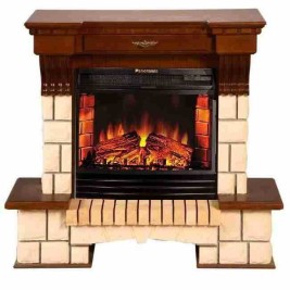 Портал для электрокамина INTER-FLAME Экстерион под Panoramic 25 темный дуб