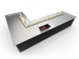 Автоматический биокамин ZeFire М 600x900 угловой шлифованный (ZeFire)