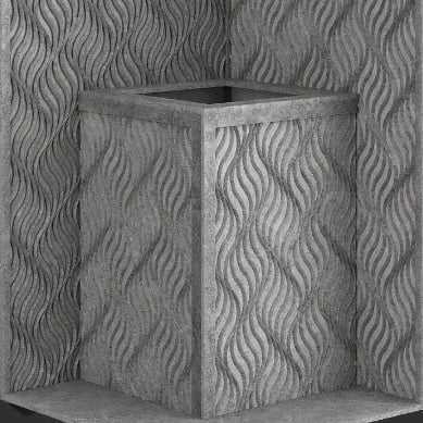 Стена из слэба талькомагнезита Talc Stone wall 62 с гравировкой