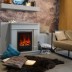 Электрокамин RealFlame Selena STD GR платиновый с очагом Eugene