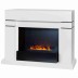 Электрокамин RealFlame Lindelse 26 WT белый с очагом 3D Cassette 630 Black Panel