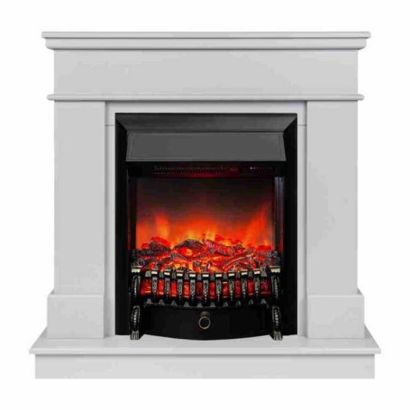 Электрокамин RealFlame Selena STD GR платиновый с очагом Fobos Lux Black RC