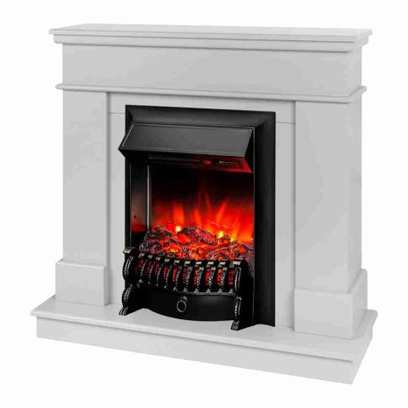 Электрокамин RealFlame Selena STD GR платиновый с очагом Fobos Lux Black RC