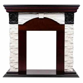 Портал каминный из МДФ RealFlame Dublin Lux AO античный дуб под очаги (Majestic, Fobos, Eugene, 3D Olympic)