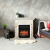 Электрокамин RealFlame Neapolis WT айвори с очагом Fobos Lux Black RC