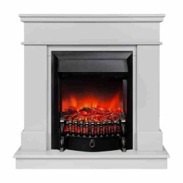Электрокамин RealFlame Selena STD GR платиновый с очагом Fobos Lux Black