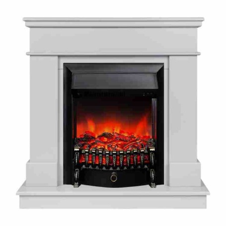Электрокамин RealFlame Selena STD GR платиновый с очагом Fobos Lux Black