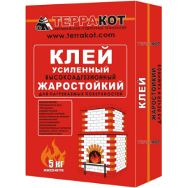 Клей усиленный жаростойкий "Терракот", 5 кг