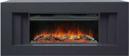 Каминокомплект Line 42 SFT (Разборный) - Серый графит с очагом Vision 42 LOG LED