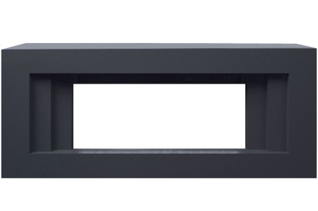 Каминокомплект Line 42 SFT (Разборный) - Серый графит с очагом Vision 42 LOG LED
