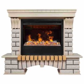 Электрокамин RealFlame Country 26 WT с очагом 3D Helios 26 SBG