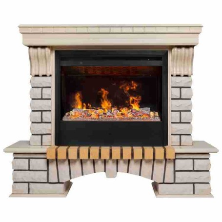 Электрокамин RealFlame Country 26 WT с очагом 3D Helios 26 SBG