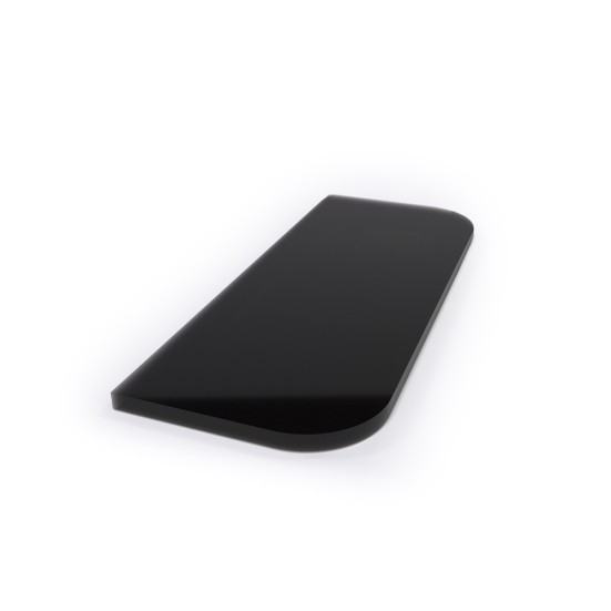 Лист стеклянный напольный Черный (Black) 1000х400х8мм