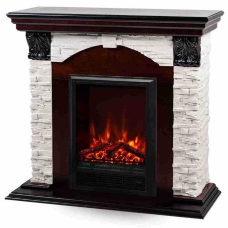 Электрокамин RealFlame Dublin Lux AO античный дуб с очагом Eugene