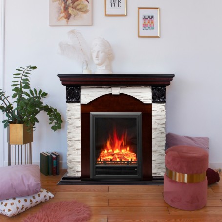 Электрокамин RealFlame Dublin Lux AO античный дуб с очагом Eugene