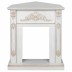 Портал каминный из МДФ угловой RealFlame Anita WT Corner дуб белый с золотой патиной под очаги (Majestic, Fobos, Eugene, 3D Olympic)
