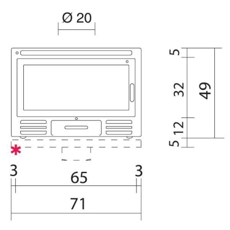 Каминная топка FIREBOX RIGA 49 V (EdilKamin)