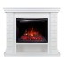Электрокамин RealFlame Brixton 25,5 WT белый с очагом Evrika 25,5 LED