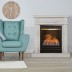 Электрокамин RealFlame Adelaida WT белый камень с очагом Olympic 3D