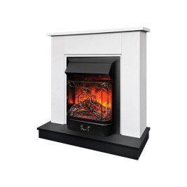 Электрокамин RealFlame Nord WTM BLM с очагом Majestic Lux Black RC