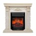 Электрокамин RealFlame Patricia WT белый дуб с золотой патиной с очагом Majestic Lux Black RC