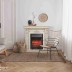 Электрокамин RealFlame Patricia WT белый дуб с золотой патиной с очагом Fobos Lux Black RC