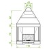 Каминная топка PATIO 96 R (Palazzetti)