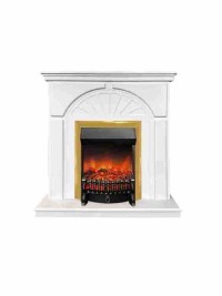 Электрокамин RealFlame Vesta WT-F511 с очагом Fobos Lux золотой без пульта ДУ