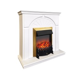 Электрокамин RealFlame Vesta WT-F511 с очагом Fobos Lux золотой без пульта ДУ
