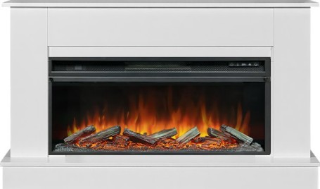 Каминокомплект Scandic V42 (Разборный) - Белый с очагом Vision 42 LOG LED