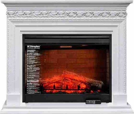 Каминокомплект Valletta - Белый с очагом Symphony 30'' DF3020-EU