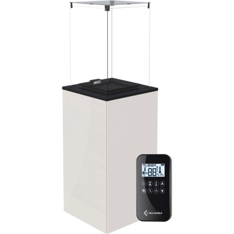 Нагреватель газовый PATIO MINI/G31/37MBAR/B - белое стекло, пульт