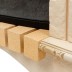Электрокамин RealFlame Bolero WT белый дуб с золотой патиной с очагом Evrika 25,5 LED