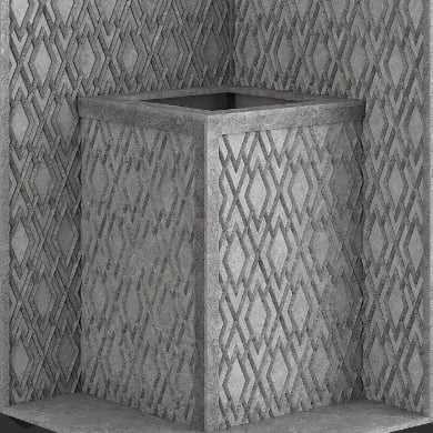 Стена из слэба талькомагнезита Talc Stone wall 49 с гравировкой