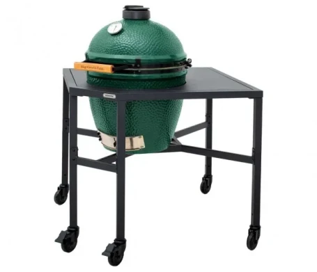 Керамический гриль Big Green Egg XL на модульной угловой подставке в комбинации со шкафом и рабочим столом