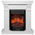 Электрокамин RealFlame Jazz WT белый с очагом Majestic Lux Black RC