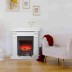 Электрокамин RealFlame Jazz WT белый с очагом Fobos Lux Black RC