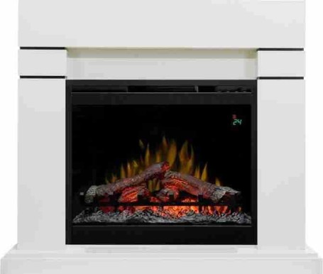 Каминокомплект Lindos - Алебастр (Высота 985мм) с очагом Symphony 26'' DF2624L-INT